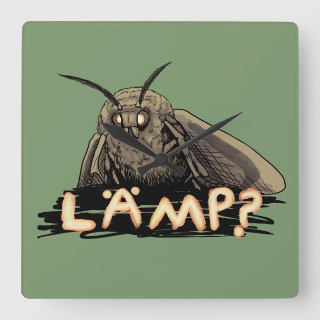 Lampa? Mal Meme Fyrkantig Klocka (Framsida)
