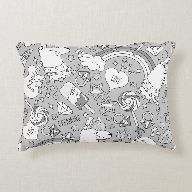 lampa mönster 4 prydnadskudde (Framsidan)