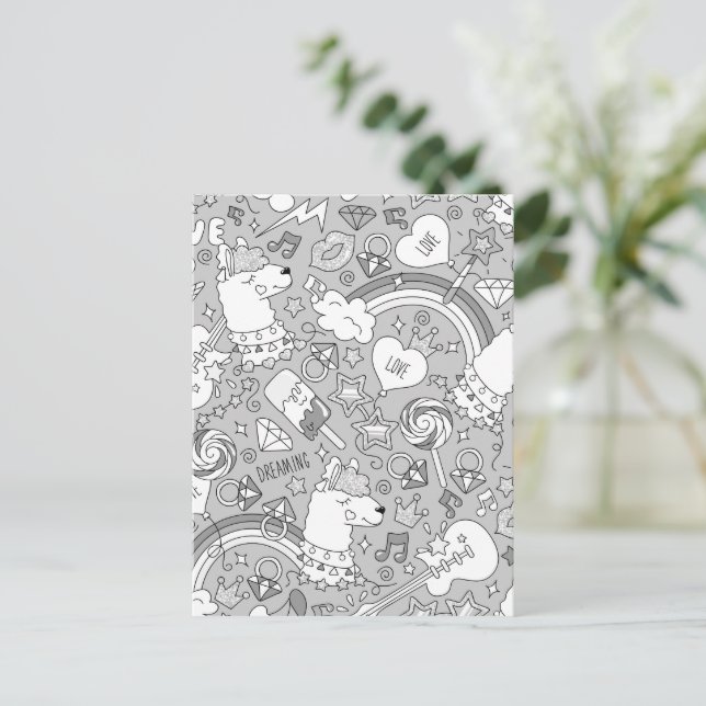 lampa mönster 4 vykort (Stående Fram)