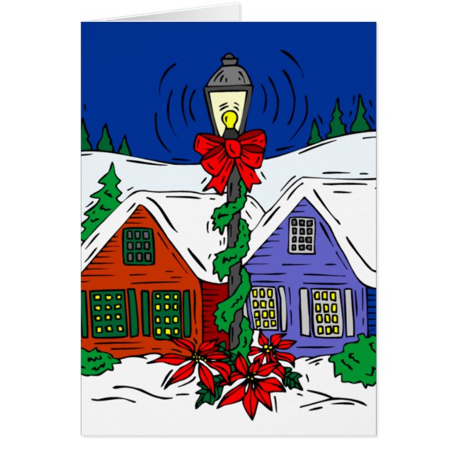 Lampa Post - Hälsningskort (Framsidan)