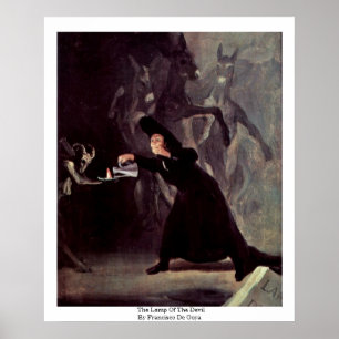 Lampan av djävulen av Francisco De Goya Poster
