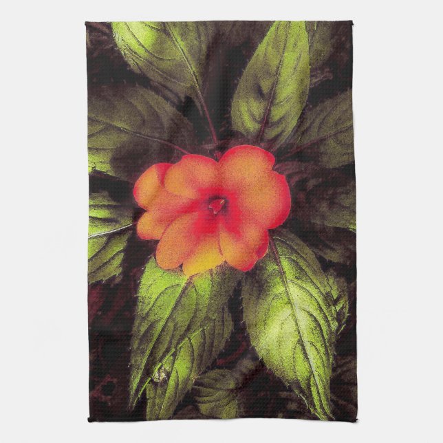 Lampatiens Impression Kökshandduk (Vertikal)