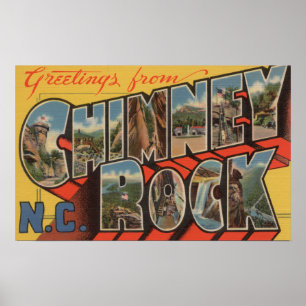 Lampglassten, North Carolina Poster
