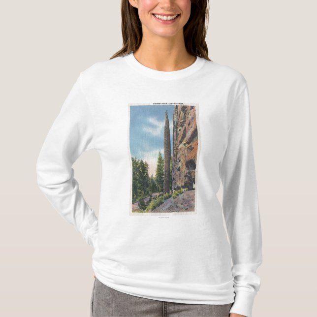 Lampglassten på den Cody huvudvägen, Montana T-shirt (Framsida)