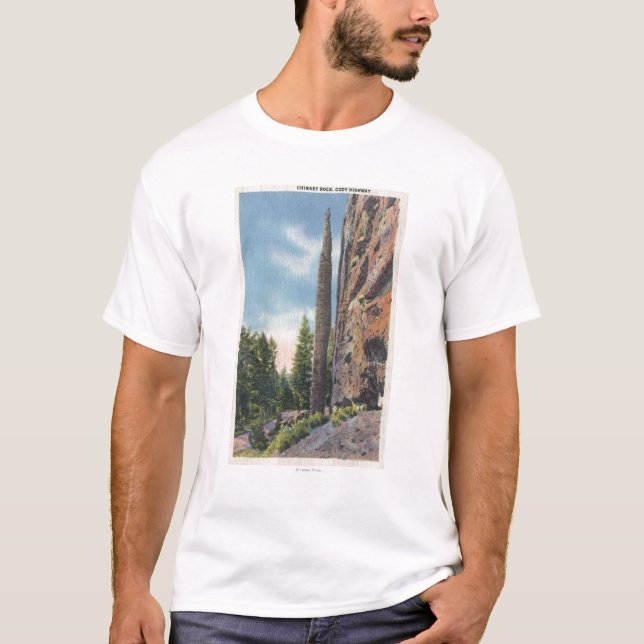 Lampglassten på den Cody huvudvägen, Montana T-shirt (Framsida)
