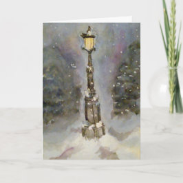 Lampinlägg i blått Helgdag Kort