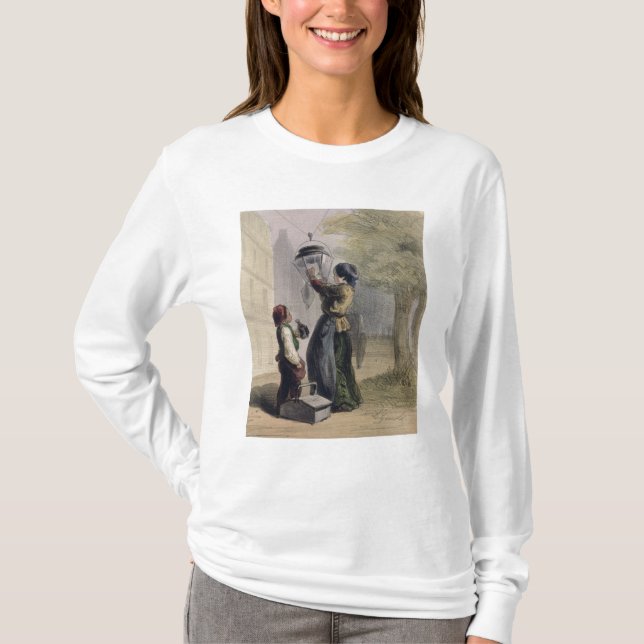 Lamplighteren, från 'Les Femmes de Paris Tee (Framsida)