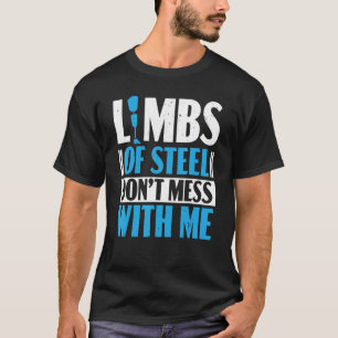 Lampor av amputerat kirurgiskt ingrepp av stål t shirt