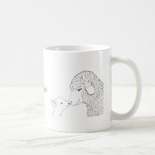 Lampor Får Cute Seep Mamma Mugg Anpassningsbar Ar