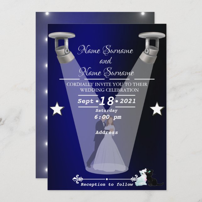 Lampor Inbjudningar (Fram/baksida)