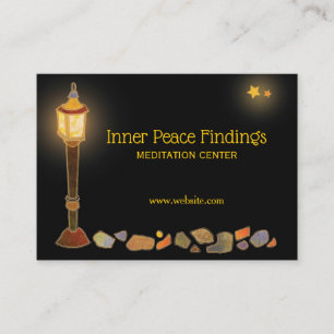 Lamppost Meditation Center Visitkort