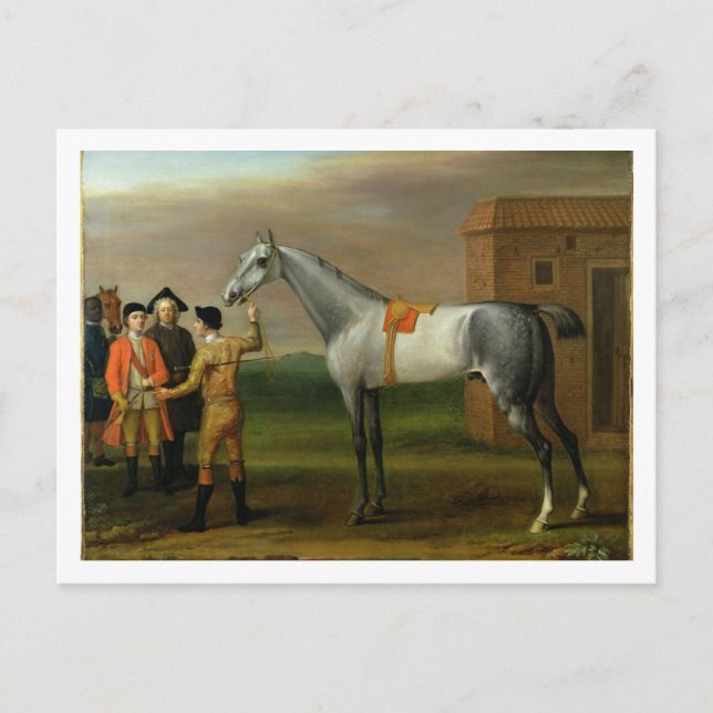 Lamprey med hans ägare, herr William Morgan, på Ne Vykort (Framsida)