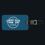 Lamprey River New Hampshire Kayaking Bagagebricka<br><div class="desc">Lampreyfloden börjar i Saddleback-bergen i Northwood i New Hampshire och flyter in i Underbara bukten. Denna speciella flod är rik i sötvattensmusslor och har den största mängden anadroma fiskar i Underbara vattendeltat.</div>