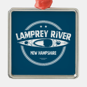 Lamprey River New Hampshire Kayaking Julgransprydnad Metall