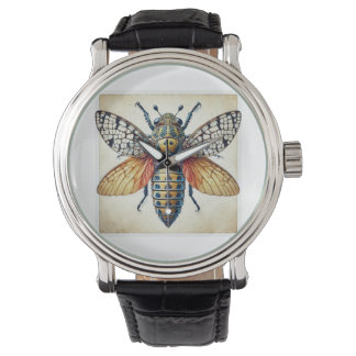 Lamprodila beetle 230824IREF243 - Watercolor Armbandsur