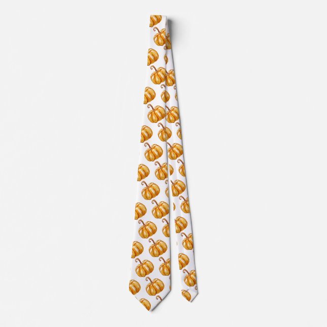 Lamtern, Gult Pumpkin Neck Tie Slips (Framsida)