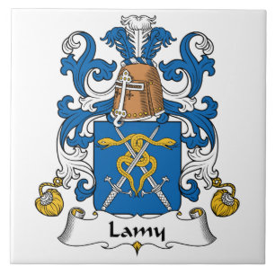 Lamy familjvapensköld kakelplatta