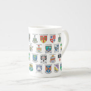 Län av den Irland benporslinmuggen Benporslin Mugg