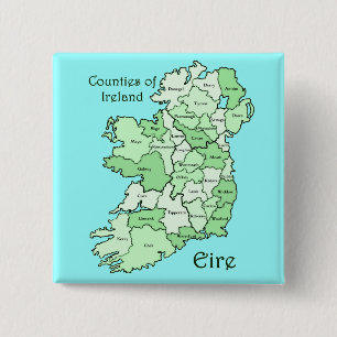 Län av den Irland kartan Knapp