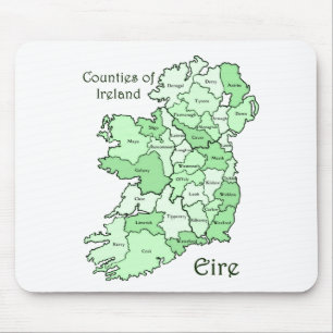 Län av den Irland kartan Musmatta