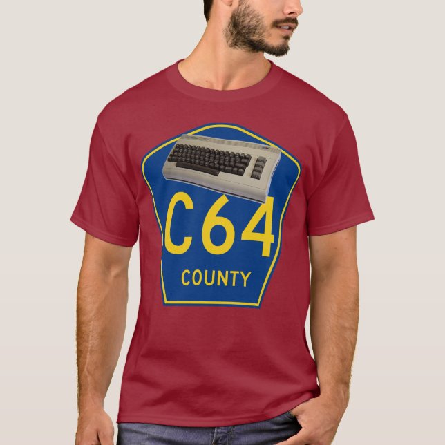 Län C64 för kommendör 64 Tee (Framsida)
