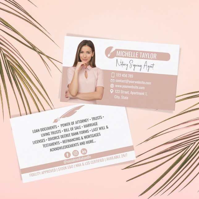 Lån i Agent för Modern Infoga fotonotär signering Visitkort (Skapare uppladdad)