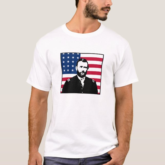 Lån och amerikanska flaggan tee (Framsida)