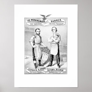 Lån och Wilson valplakat -- 1872 Poster