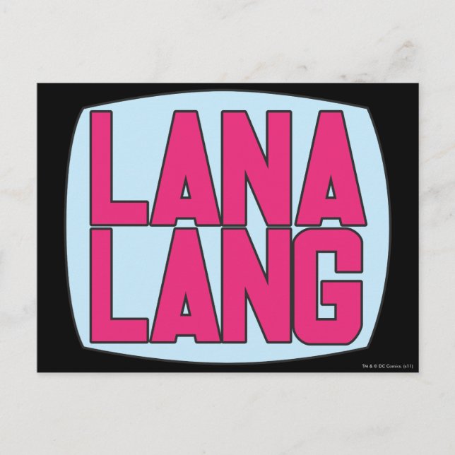 Lana Lang Logotyp Vykort (Framsida)