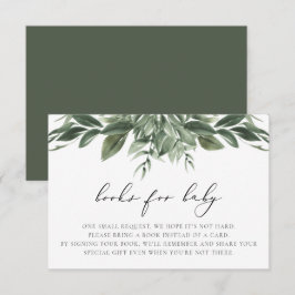 LANA Modern Boho Greenery Bokar för Baby Card Inbjudningar