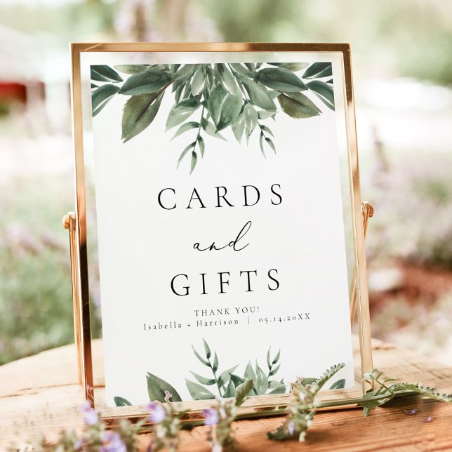 LANA Modern Boho Grey Cards and Gifts Sign Poster (Skapare uppladdad)