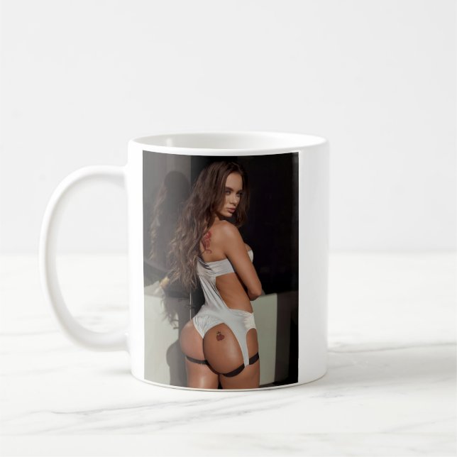 Lana Rhoades Cute Kärlek Manar Kaffemugg (Vänster)