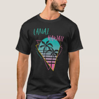 Lanai Hawaii Handflatan träd Retro Ocean Surfing
