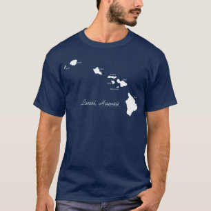 Lanai Hawaii med hawaiianska öar T Shirt