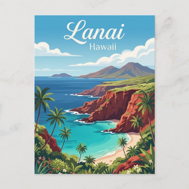 Lanai, Hawaii Vykort (Framsida)