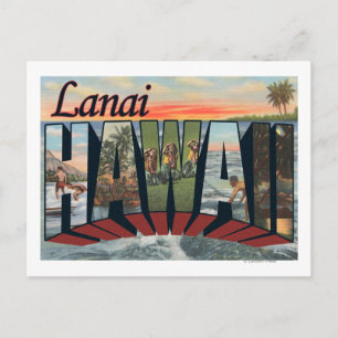 Lanai, HawaiiLarge Brev ScenesLanai, HI Vykort