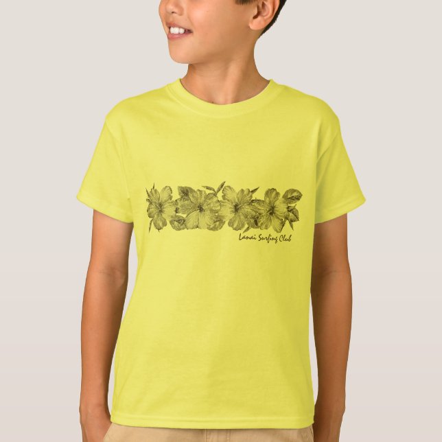Lanai Surfing Klubb Hibiscus Tee (Framsida)