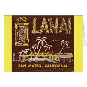 Lanai Tiki-lounge-kort Hälsningskort
