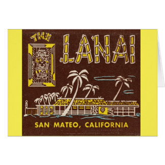 Lanai Tiki-lounge-kort Hälsningskort