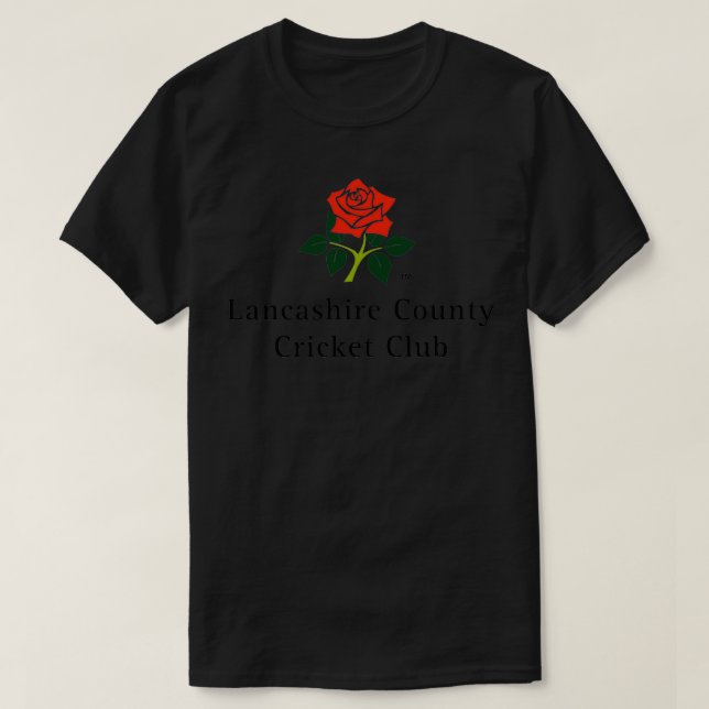 Lancashire County Cricket Klubb 4 T Shirt (Design framsida)