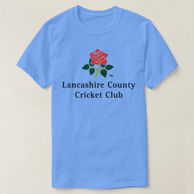 Lancashire County Cricket Klubb T Shirt (Design framsida)