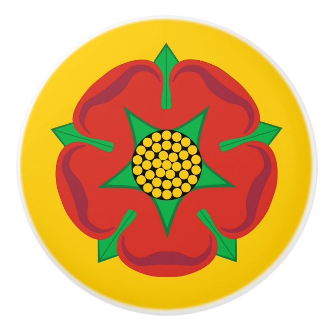 Lancashire County Flagga symbol Förenade kungarike Knopp (Framsidan)