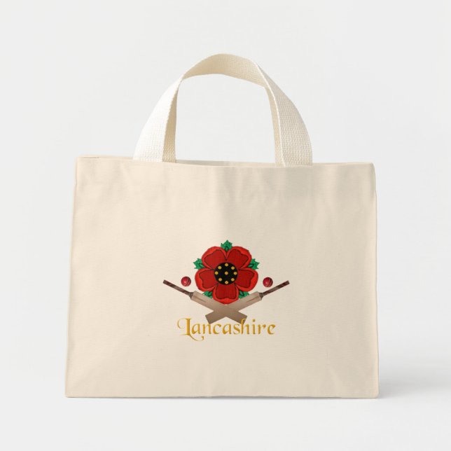 Lancashire Cricketpålägg Mini Tygkasse (Framsidan)