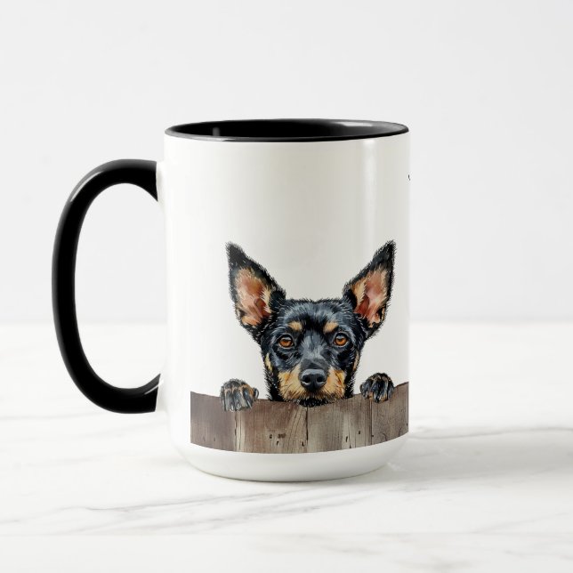 Lancashire Heeler Hund Mugg (Vänster)