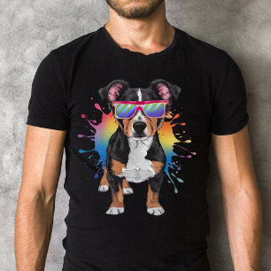 Lancashire Heeler med solglasögon färgad design T Shirt
