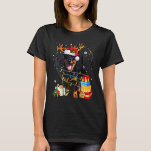 Lancashire Heeler Reindeer jultomten Hund Paj T Shirt
