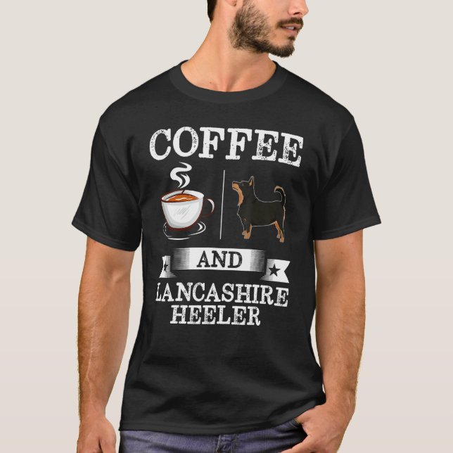 Lancashire Heeler Shirt Coffee and Lancashire Heel T (Framsida)