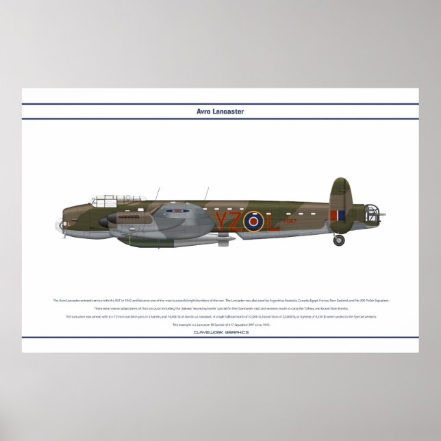 Lancaster BI Speciell 617 Squadron Poster (Framsidan)