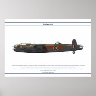 Lancaster BIII 103 skvadron Poster