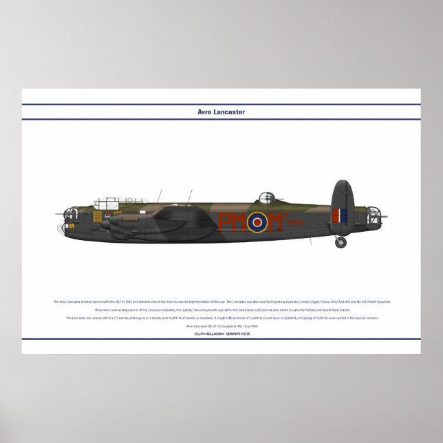 Lancaster BIII 103 Squadron Poster (Framsidan)